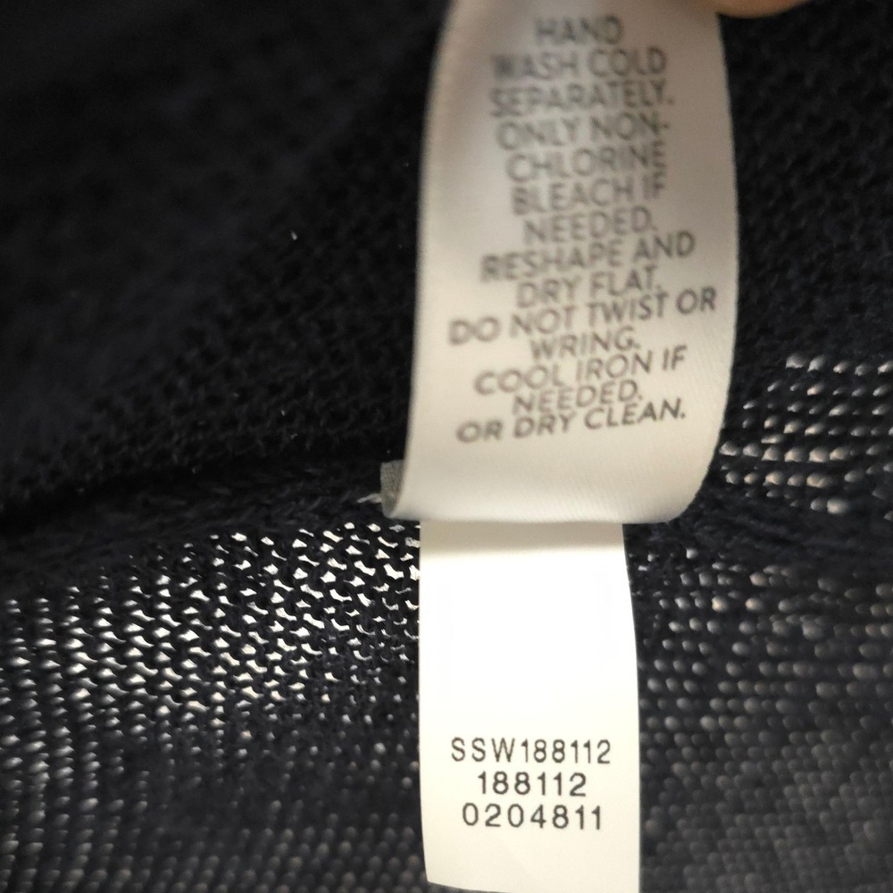J Jill Linen Blend Open Cardigan Navy Blue Women's Sheer Lightweight XS Petite - Picture 8 of 9